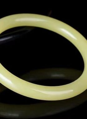 新疆金丝玉手镯旺夫镯百搭气质女士镯送妈妈闺蜜送证书