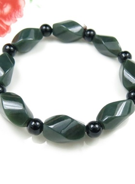 路路通黑玛瑙新疆和田玉送证书