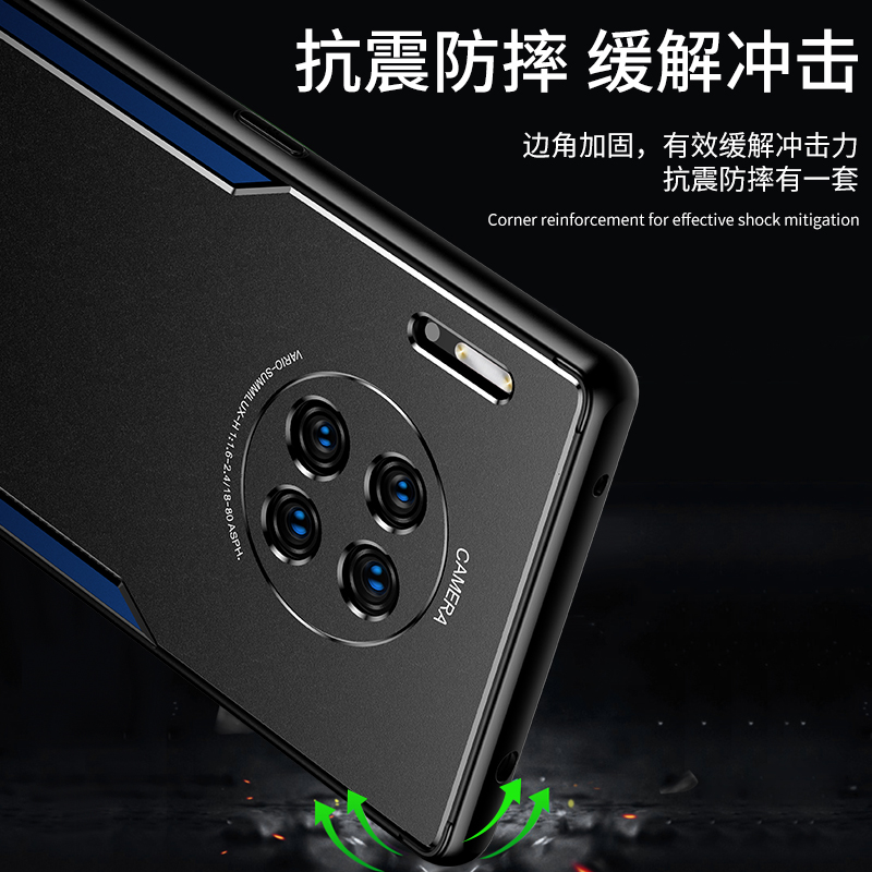 适用华为荣耀X20手机壳honorX20防摔5G新款镜头全包金属磨砂NTN一AN20保护套20x男女NTNAN潮牌x205g超薄叉X2O-图3