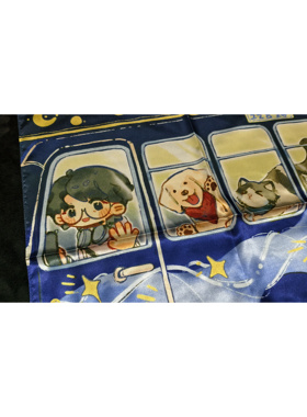 郭虹旭个人音乐会卡通人物丝巾