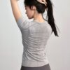 Quick-drying sports tops for women training fitness yoga short sleeves