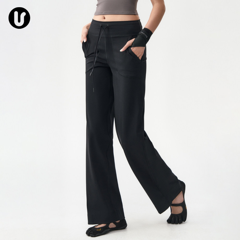 运动长裤女秋冬宽松休闲直筒瑜伽裤子跑步普拉提训练服健身阔腿裤,淘宝优惠券,粉丝福利购,淘宝优惠卷