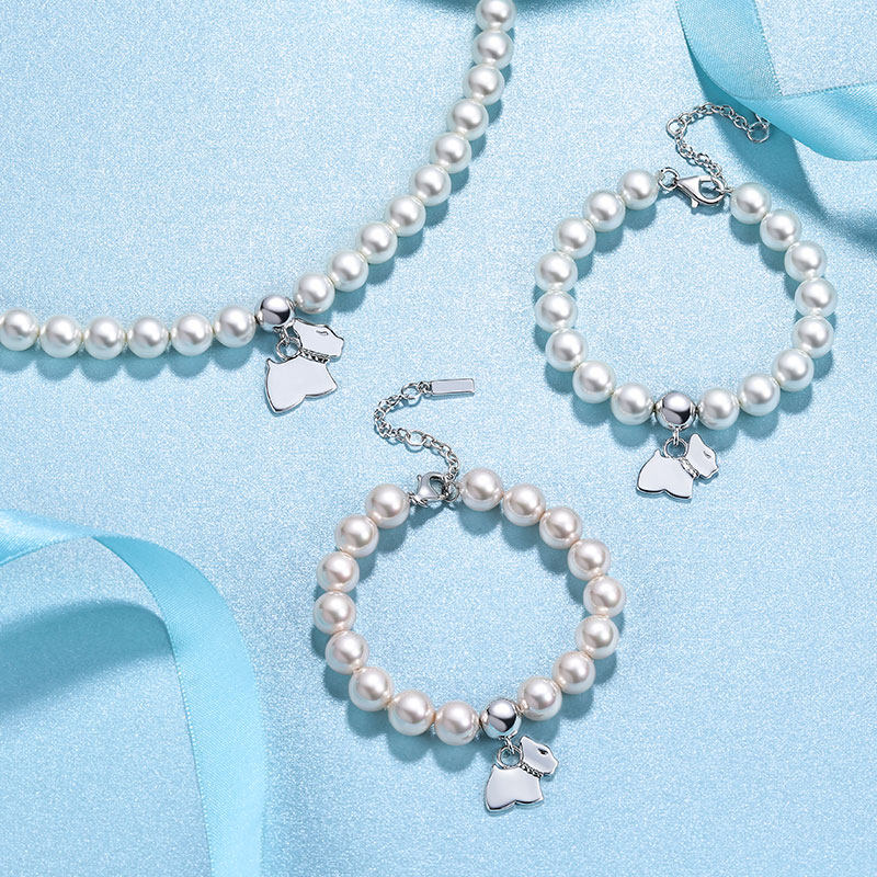 agatha瑷嘉莎珍珠女夏ins小众手链 agatha海外手链