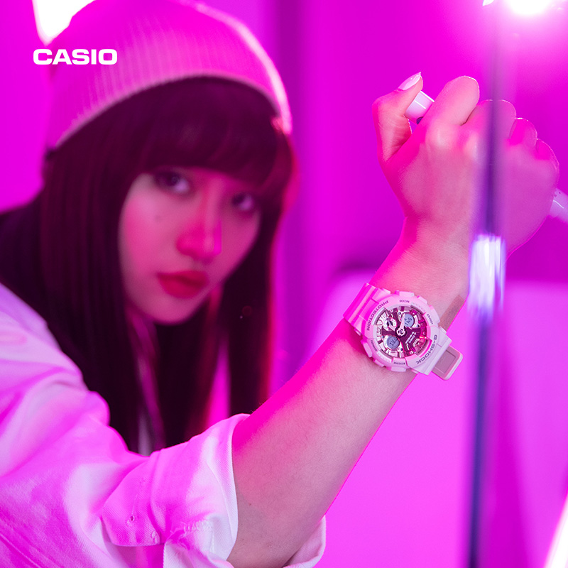 【礼物】casio卡西欧旗舰店GMA-S120MF手表女士官方正品G-SHOCK-图2
