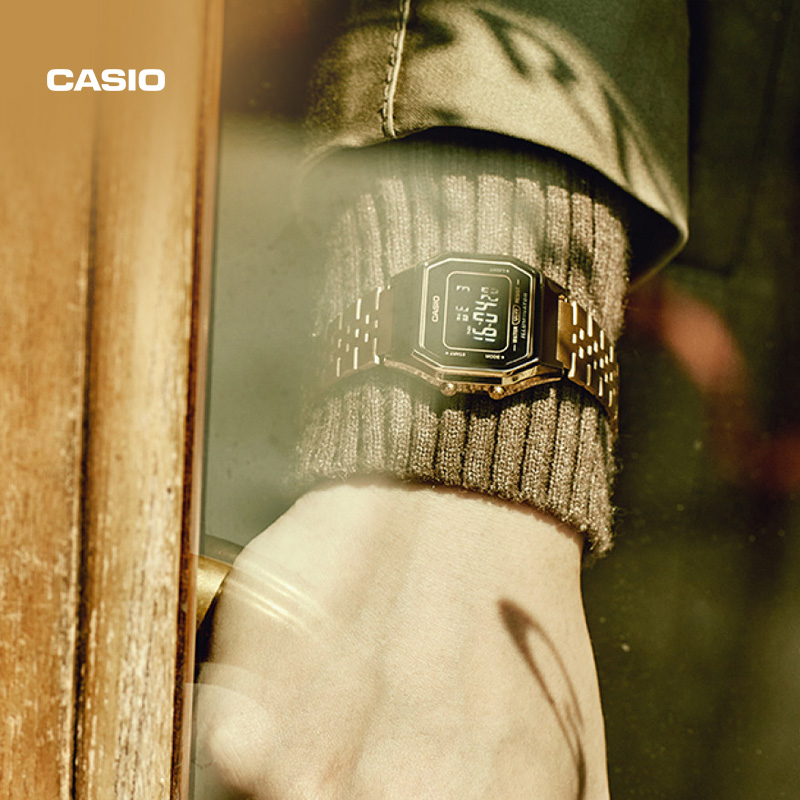 卡西欧旗舰店la680wga小方块小金表 casio手表海外日韩腕表