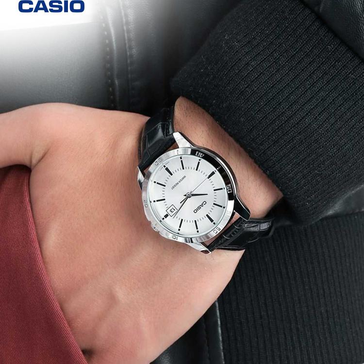 卡西欧旗舰店MTP-V005L防水休闲石英考试专用手表男官网官方正品 - 图2