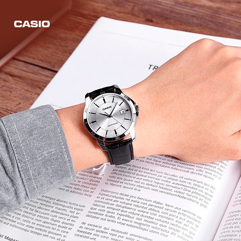 卡西欧旗舰店MTP-V005L防水休闲石英考试专用手表男官网官方正品 - 图3