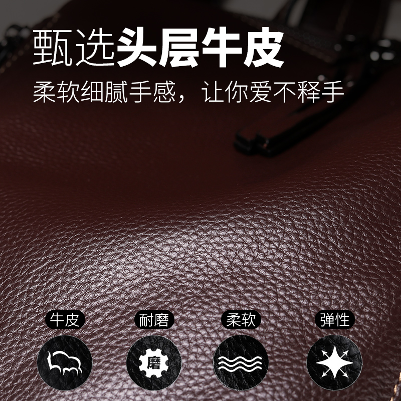 真皮女2020新款韩版潮流皮质双肩包 薇洛儿双肩背包