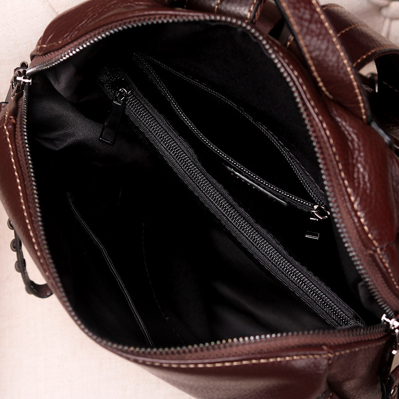 真皮女2020新款韩版潮流皮质双肩包 薇洛儿双肩背包