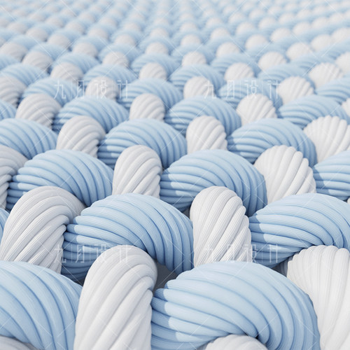 C4D布料纤维模型微观放大透气面料素材oc/cr渲染fbx格式 - 图0