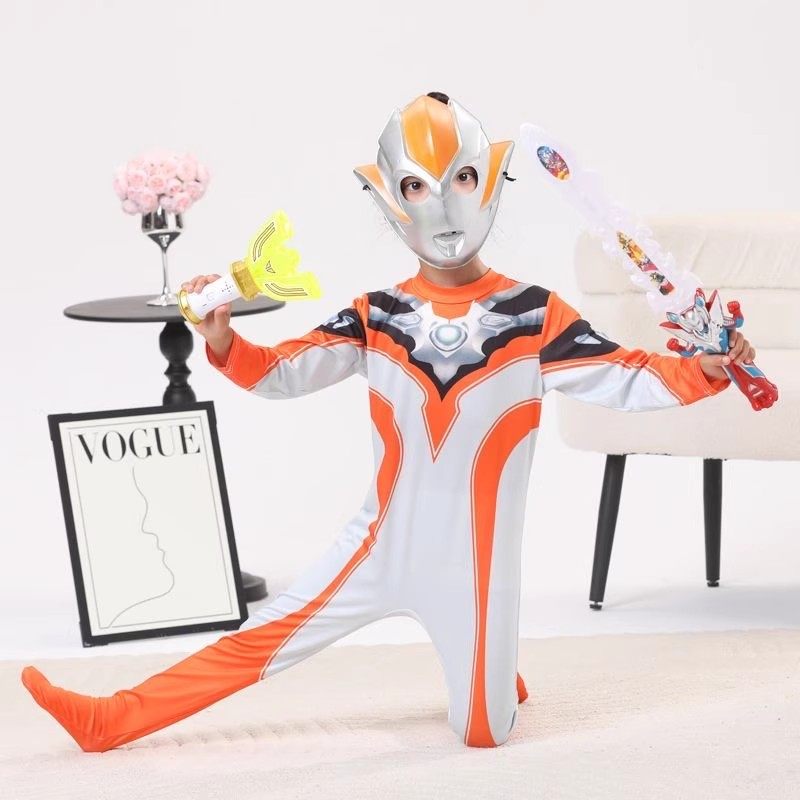 格丽乔奥特曼cos连体衣女童衣服小女孩亲子服装万圣节儿童表演服