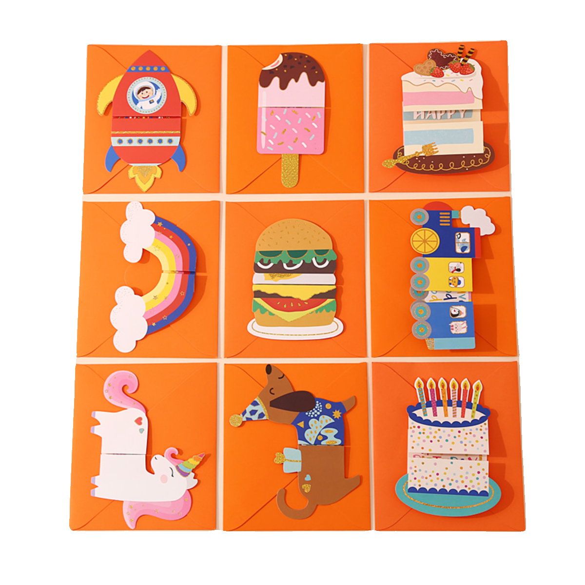 Thank you and blessing children cartoon card