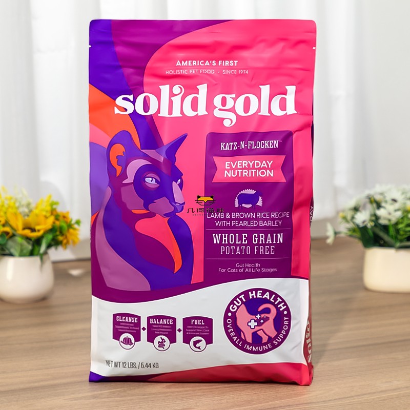 SolidGold金装素力高金素进口鸡肉味幼猫成猫全阶段通用猫粮12磅 - 图1