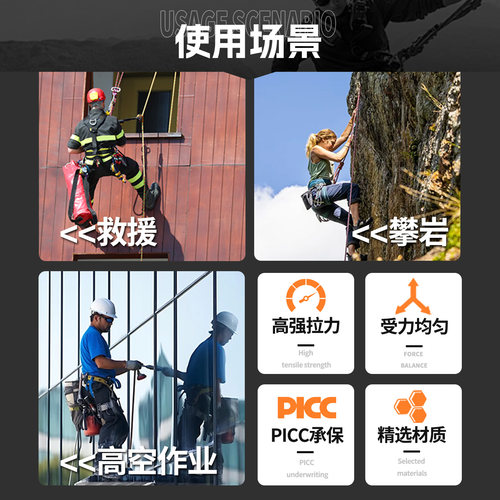 坎乐户外登山快挂扁带攀岩探险救援尼龙扁带快挂连接带短扁带耐磨 - 图2