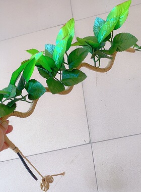 葫芦发财树树藤条手工编织仿真叶子居家摆件桌面摆件