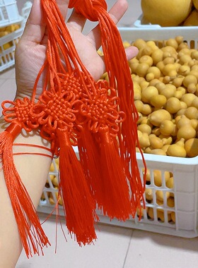 葫芦腰绳流苏穗子挂件成品65厘米红色喜庆用品装饰品挂绳