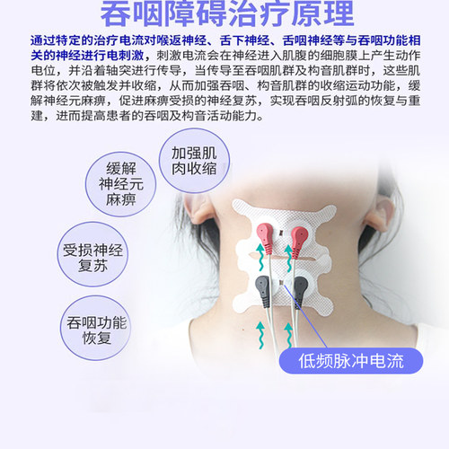 吞咽训练康复器神经肌肉电刺激仪治疗吃饭困难呛水吞咽障碍理疗仪 - 图0