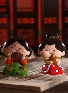 中国古风唐小糖汉服大唐仕女摆件西安文创纪念品伴手礼物洛阳特产