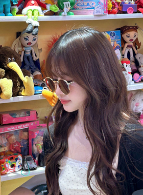 【原创设计】复古小圆框墨镜女