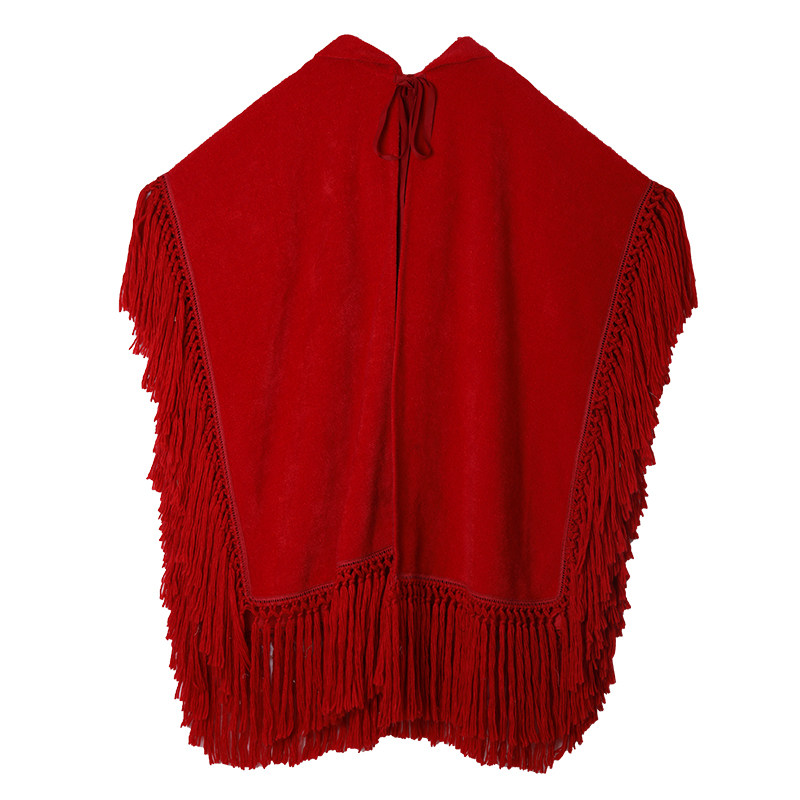 麦叙《虞美人》原创红色斗篷冬季汉服 麦叙汉服