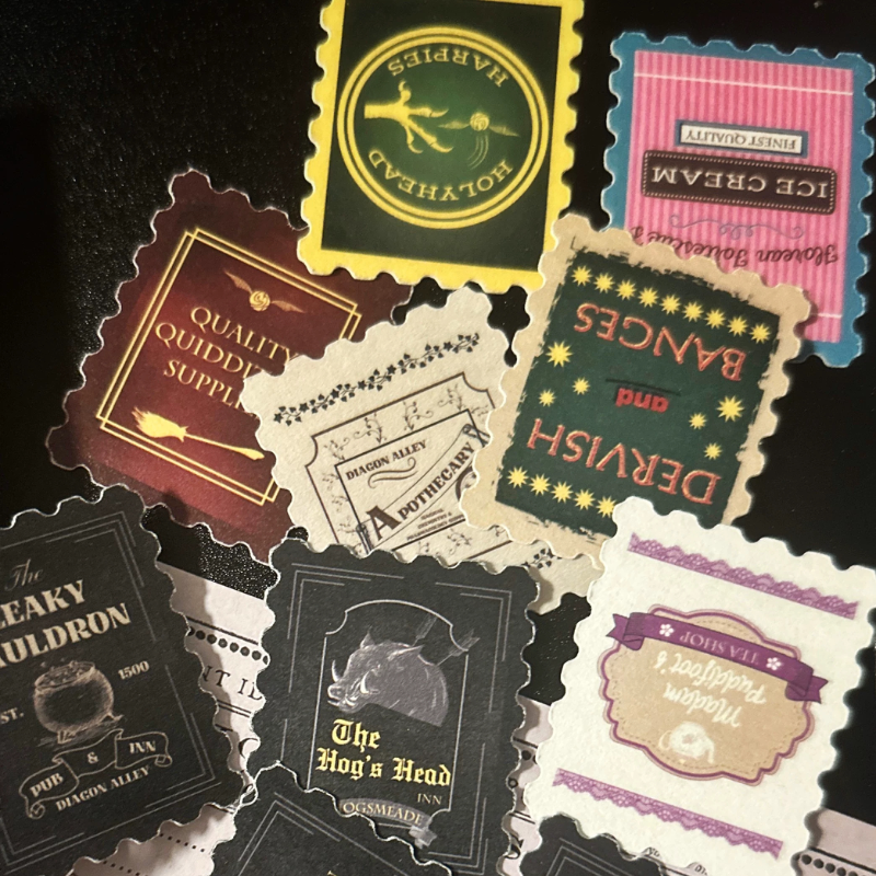 【现货】巫师网红店铺以及热门魁地奇球队 邮票形贴纸 同人周边,淘宝优惠券,粉丝福利购,淘宝优惠卷