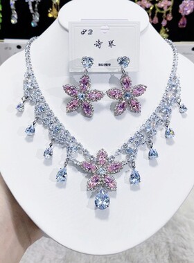 新娘饰品套装锆石高级感超仙韩式