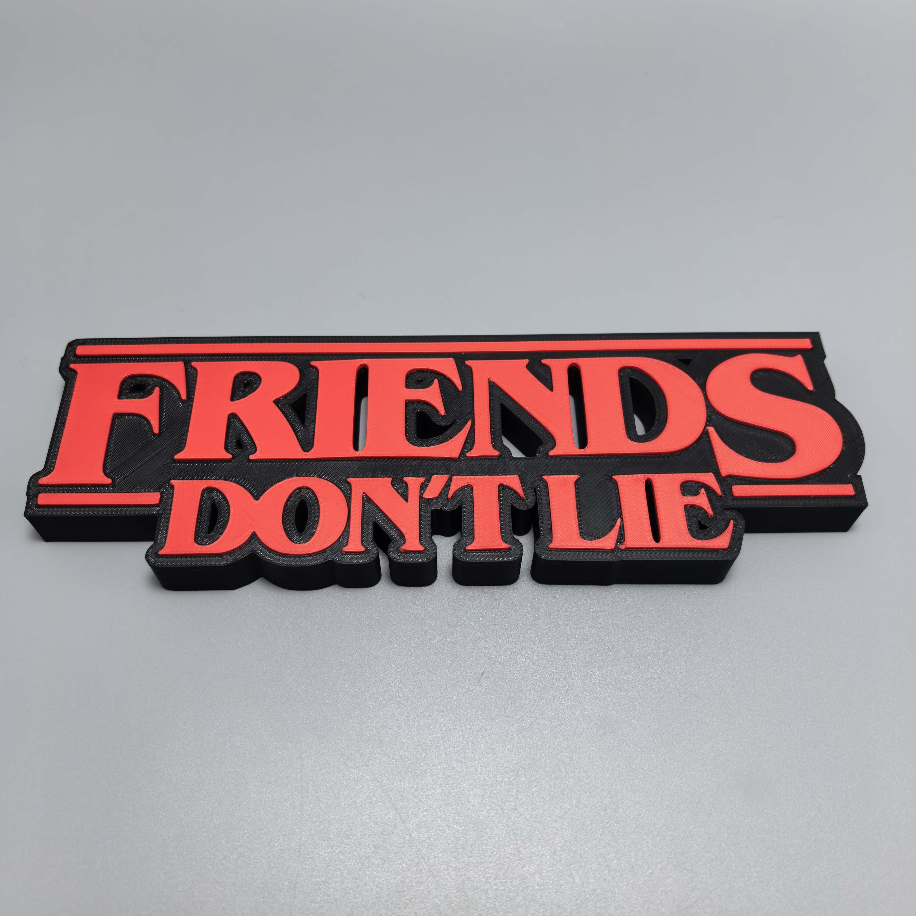 怪奇物语标志立牌美剧周边摆件3D打印LOGO字模型朋友之间从不说谎 - 图3