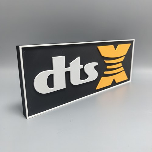 DTSX标志立牌数字化影院音响logo周边3D打印创意模型立体装饰摆件 - 图2