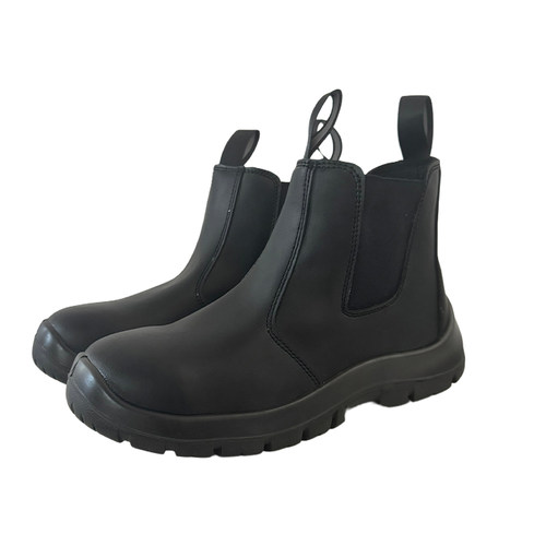 老矿长劳保鞋安全靴子四季一脚蹬电焊工专用防砸防穿刺舒适实心底 - 图3