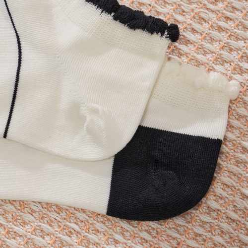 IEF/爱依服袜子2025秋季新款韩版时尚印花舒适透气短袜 - 图2