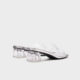 Aiyifu Sandals 2026 Summer ແບບໃຫມ່ແບບຝຣັ່ງ Outerwear ໂປ່ງໃສ Versatile Square Toe Thick Heel Slippers