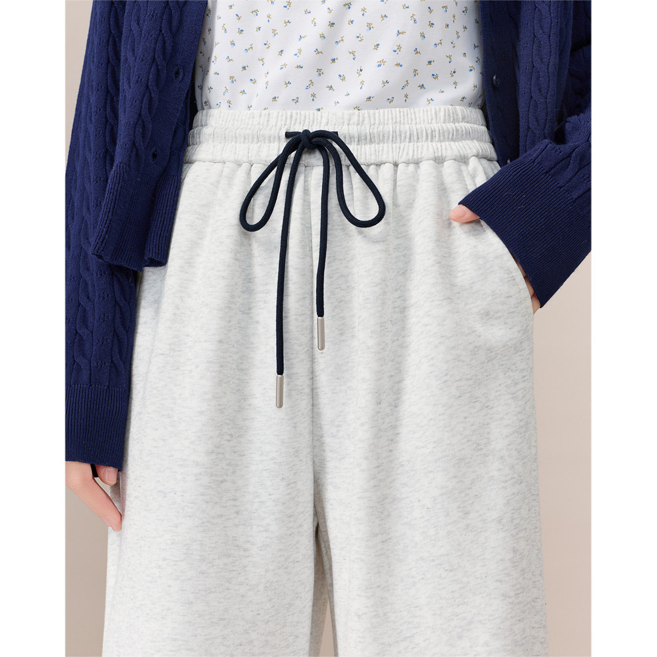 IEF/爱依服裤子2026春季新款韩版时尚休闲运动风宽松百搭阔腿裤,淘宝优惠券,粉丝福利购,淘宝优惠卷