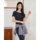 Aiyi ເຄື່ອງນຸ່ງຫົ່ມສໍາເລັດ outfit 2026 summer ຄົນອັບເດດ: ເກົາຫຼີໃຫມ່ອອກແບບ trousers ເທິງແລະຕ່ໍາ