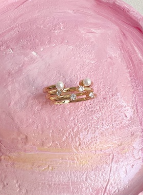 温莎珠宝小气泡叠加套戒简约