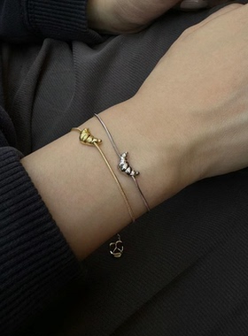 ALFIR 牛角包贝果法棍面包系列手链原创小众可爱百搭叠戴ins风