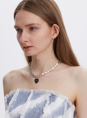 SeiCarinaY巴洛克珍珠爱心项链