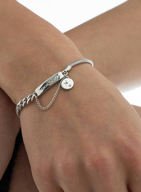 leloup不羁系列金属链条手链