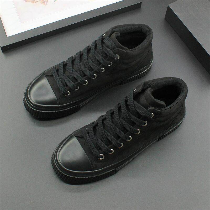 冬季棉鞋2024新款加绒二棉男鞋高帮保暖布鞋子厚底系带休闲鞋男款,淘宝优惠券,粉丝福利购,淘宝优惠卷