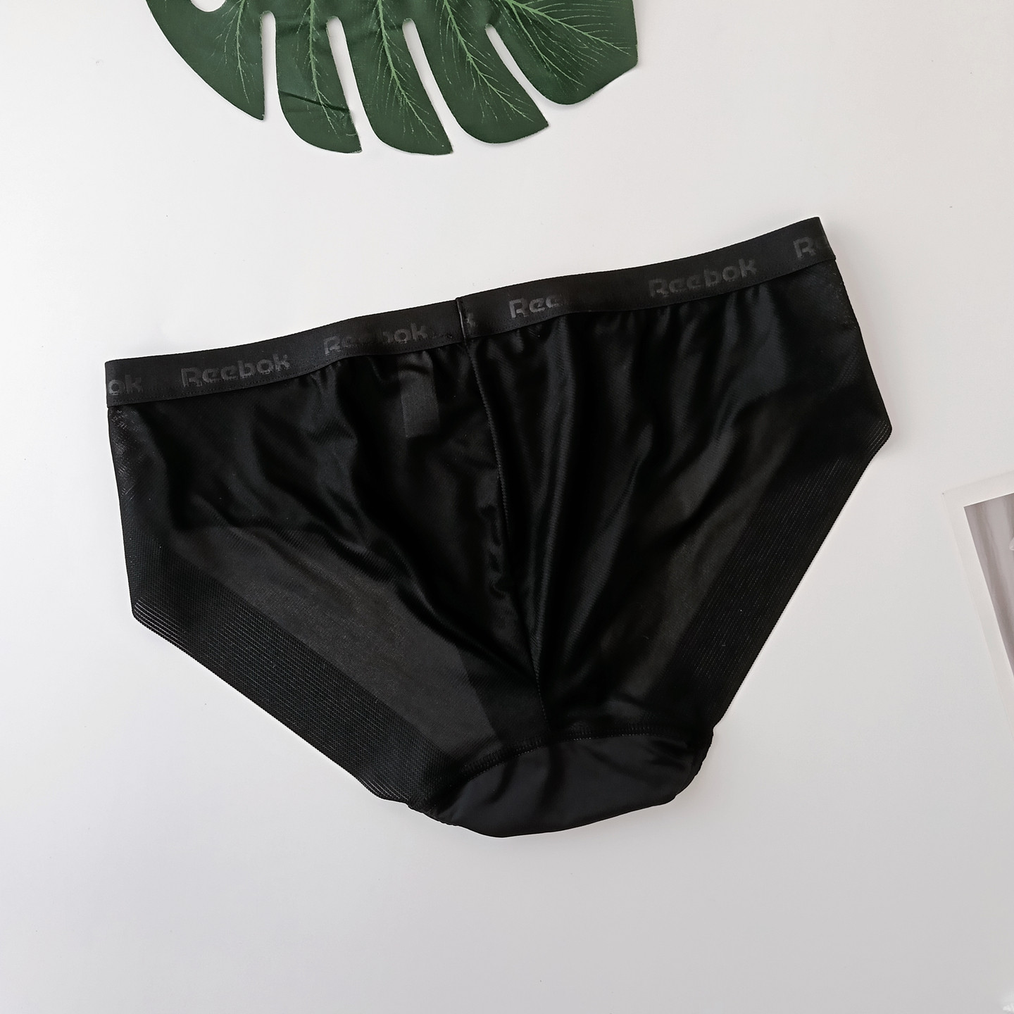 韩国运动品牌黑色无痕性感健身瑜伽跑步可穿速干透气中腰女式内裤 - 图0