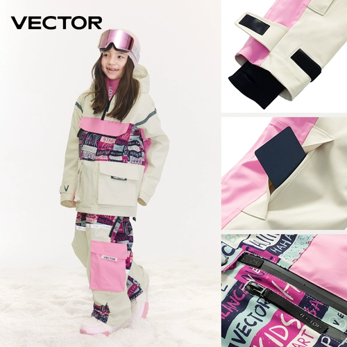 Детский лыжный лыжный костюм, удерживающий тепло водонепроницаемый комплект, светоотражающий комбинезон, подходит для подростков