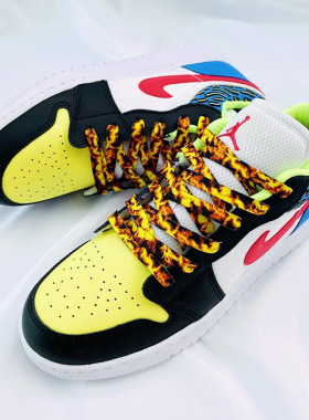 适配AJ1AF1空军一号dunk欧文7火焰燃烧1970s高低帮篮球板鞋鞋带绳