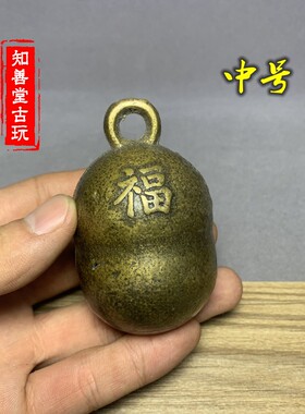 仿古风杂项收藏财运大号铜铃铛