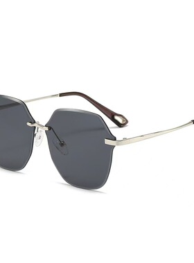 无边框墨镜时尚太阳镜女舒适百搭