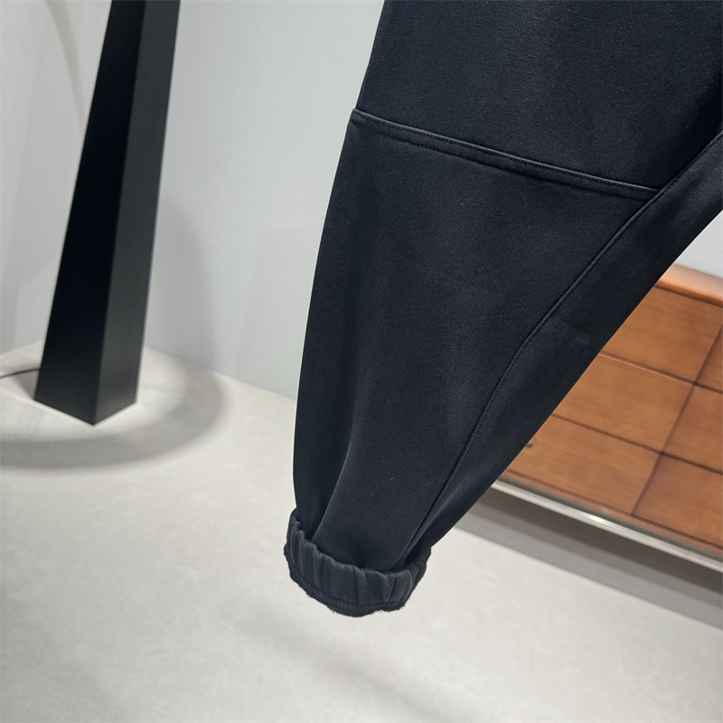 潮牌水洗大口袋休闲裤男士秋冬加厚宽松束脚运动卫裤松紧腰工装裤 - 图3