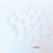 12MM white arched surface tube plug round stopper chair stool cushion foot stainless steel stopper plug foot stopper plastic choke plug