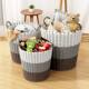 Imitation rattan extra large plastic dirty clothes basket for home use