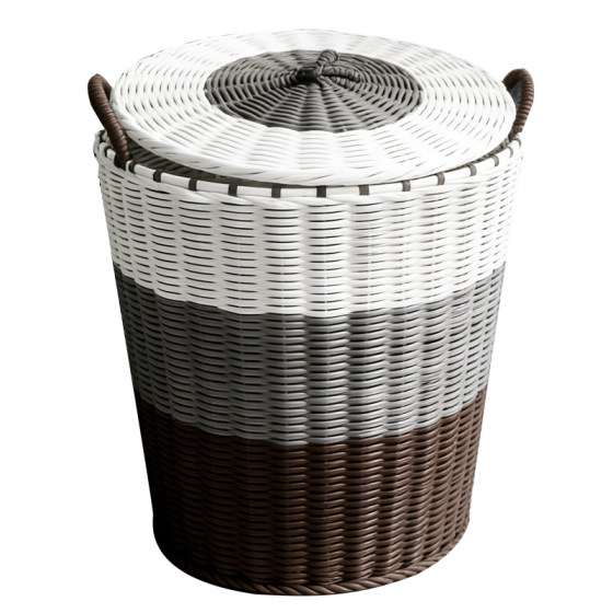Bathroom Dustproof Large Capacity Dirty Clothes Basket with Cover