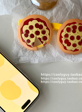 搞怪生日眼镜汉堡披萨造型装饰品