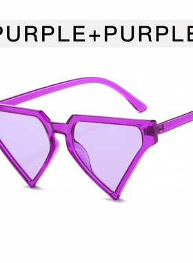 欧美夸张大框倒三角形墨镜女夏季