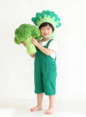 可爱搞怪蔬菜头套帽子西兰花头饰